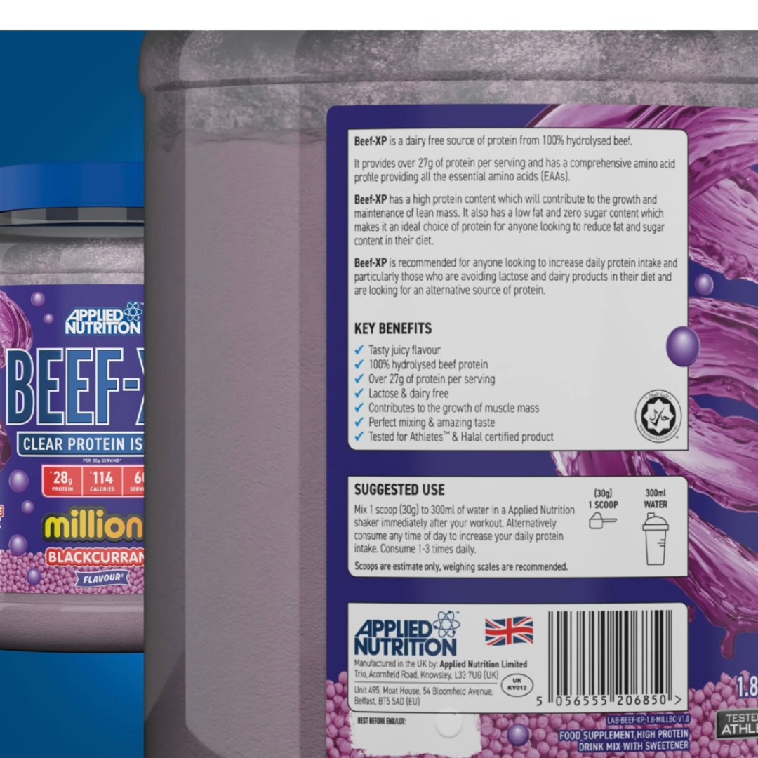 Applied Nutrition Beef-XP Clear Hydrolysed Beef Protein Powder