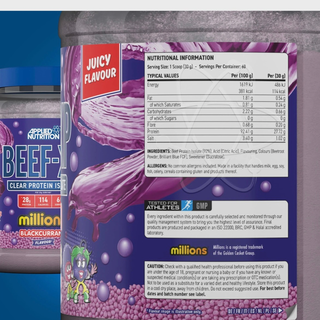 Applied Nutrition Beef-XP Clear Hydrolysed Beef Protein Powder