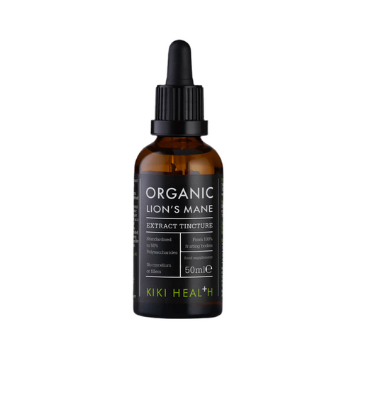 Kiki Health Lion's Mane Extract Tincture, Organic - 50ml