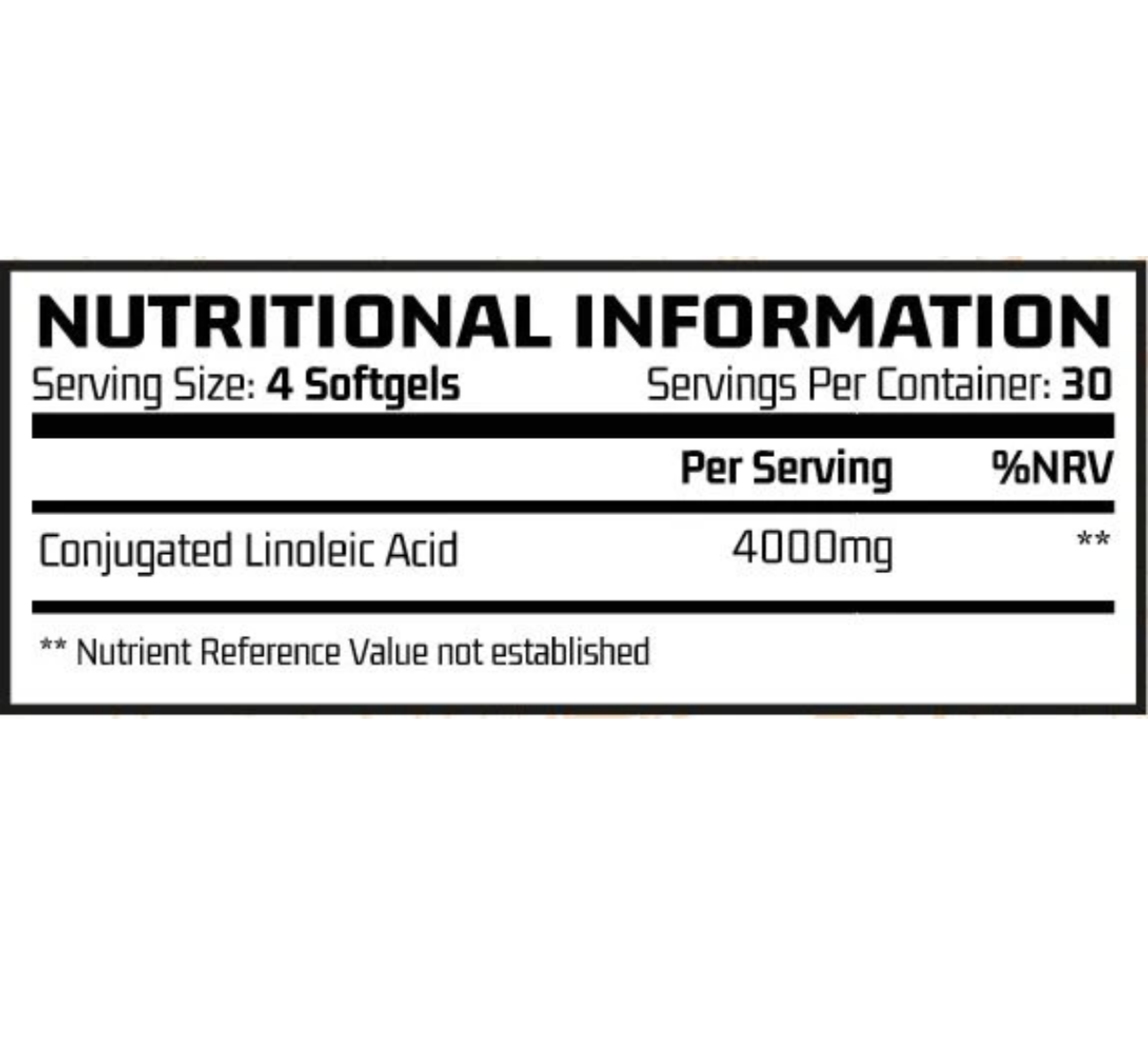 CHEMICAL WARFARE CLA SOFTGELS - 4000MG CONJUGATED LONOLEIC ACID (30 SERVINGS)