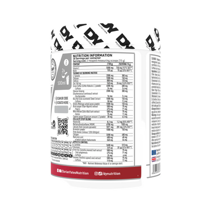 DY Nutrition Slender - Cellulite & Fat Burner, 450g, 30 Servings