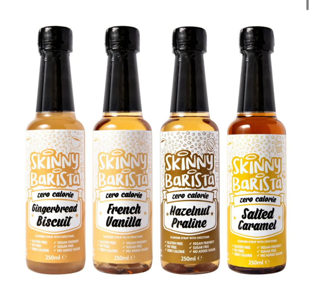 Skinny Syrup – 250ml (Zero Calorie Flavoured Syrup)