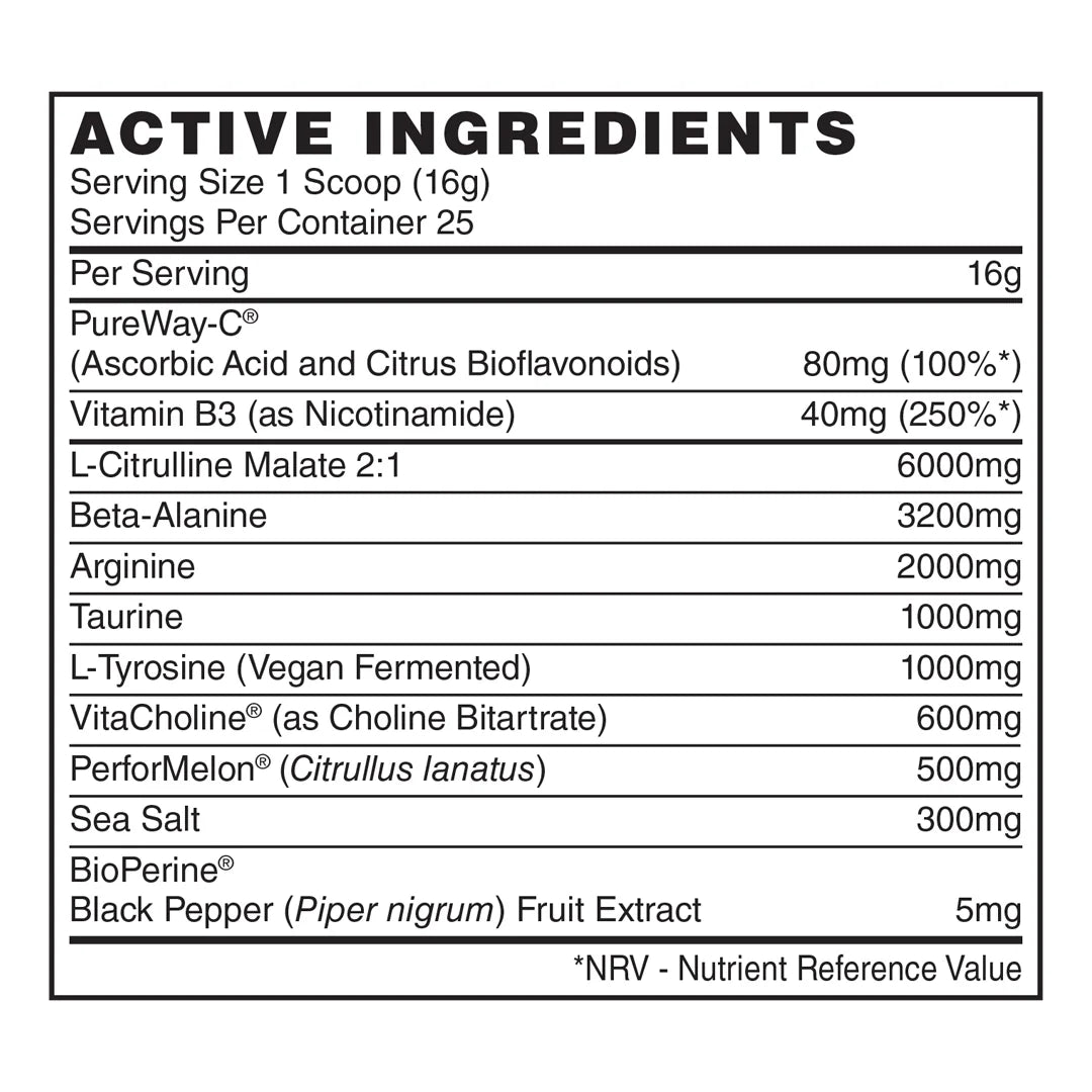 Naughty Boy Pump Pre-Workout 25 Servings